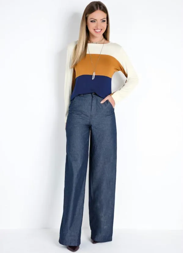 Quintess - Calça Jeans Pantalona 3