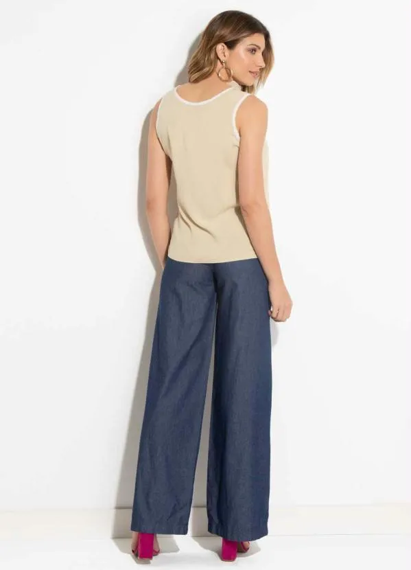 Quintess - Calça Jeans Pantalona 8