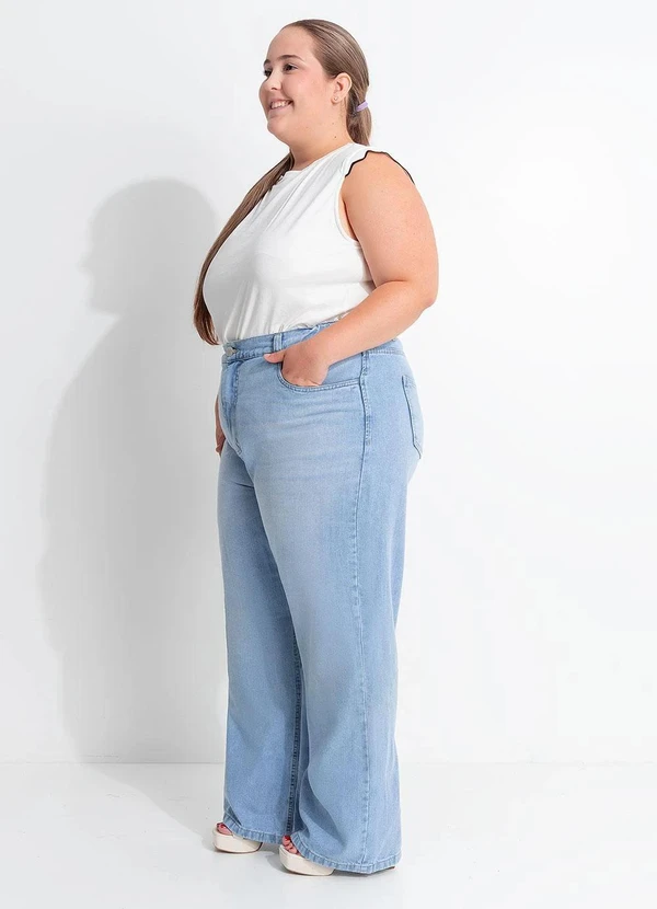 Quintess - Calça Jeans Perfeita Azul Claro 8