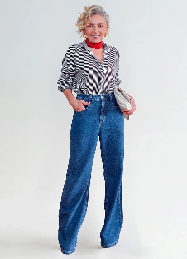 Quintess - Calça Jeans Perfeita Azul Médio