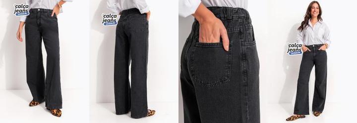 Cal�a Jeans Perfeita Preta