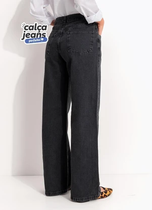 Quintess - Calça Jeans Perfeita Preta - QUINTESS