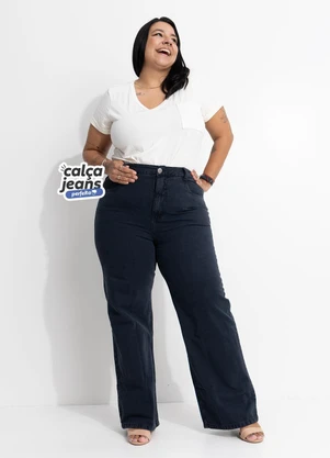 Quintess - Calça Jeans Perfeita Preta - QUINTESS