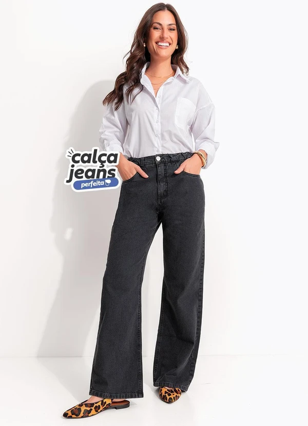 Quintess - Calça Jeans Perfeita Preta 10