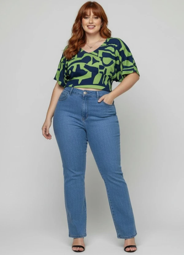 Sawary Jeans - Calça Jeans Plus Size Azul 3