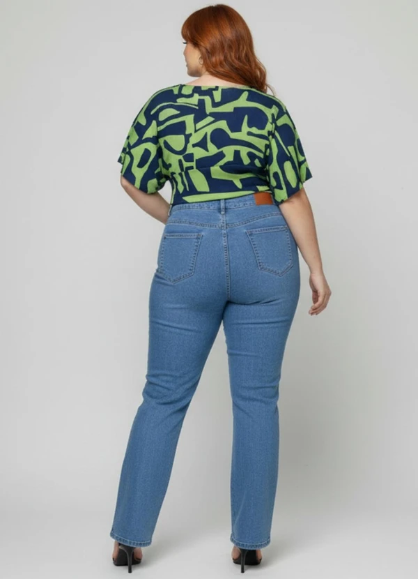 Sawary Jeans - Calça Jeans Plus Size Azul 4