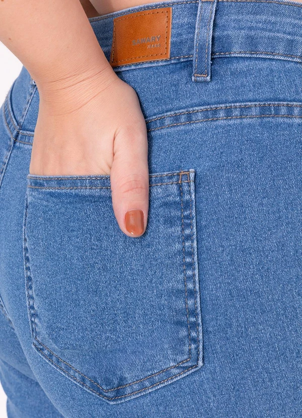 Sawary Jeans - Calça Jeans Plus Size Azul 8
