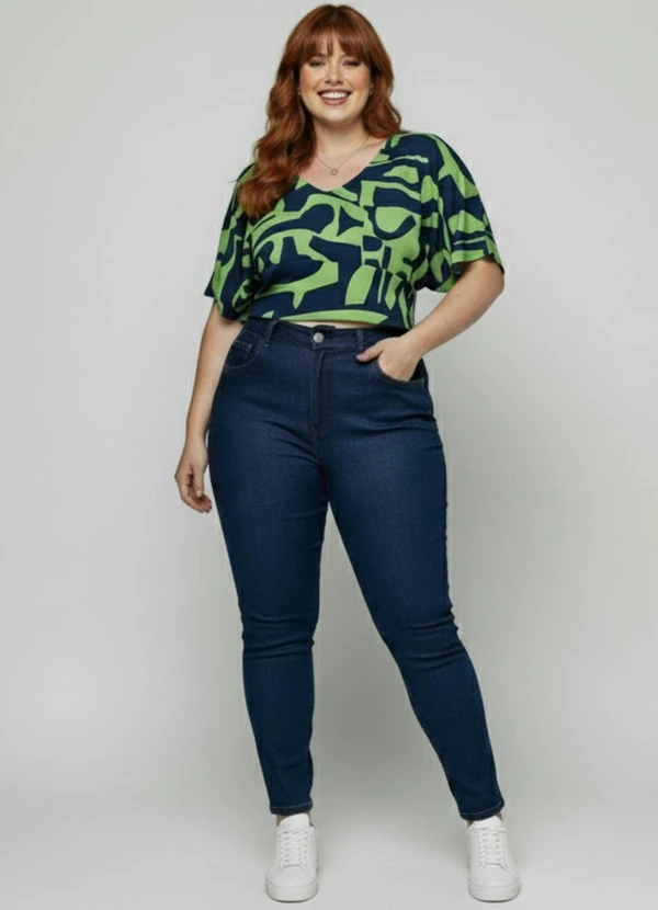 Sawary Jeans - Calça Jeans Plus Size Azul 3