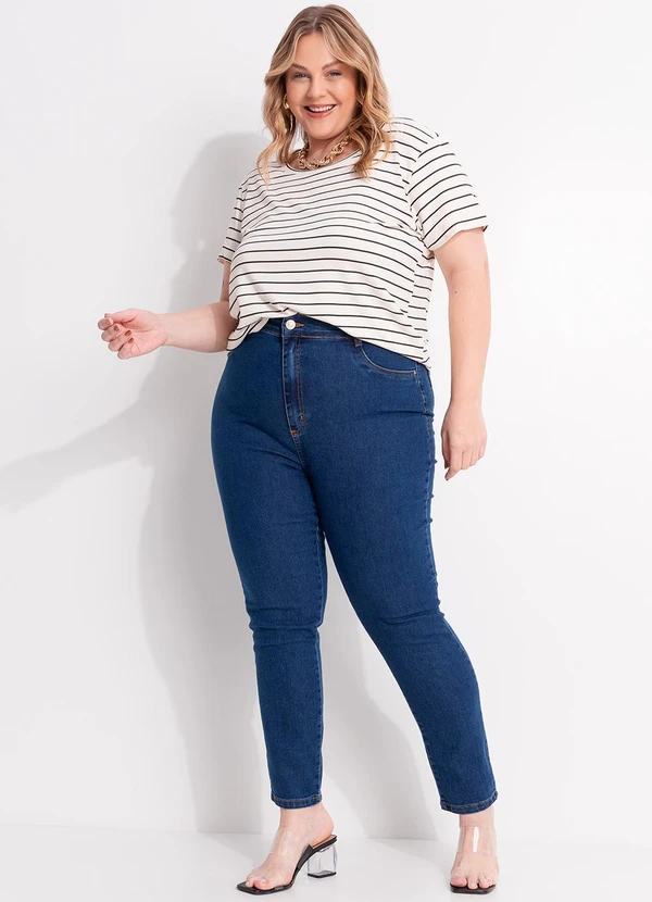Sawary Jeans - Calça Jeans Plus Size Azul 5