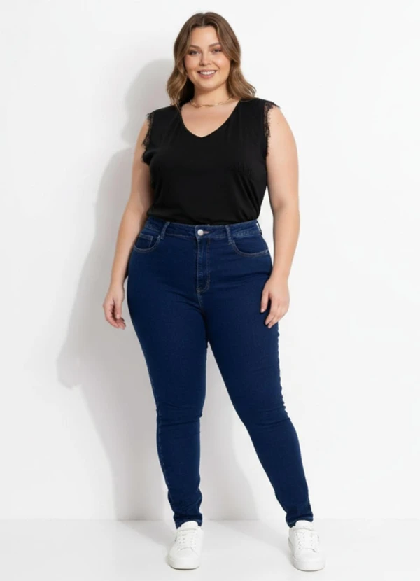 Sawary Jeans - Calça Jeans Plus Size Azul 3