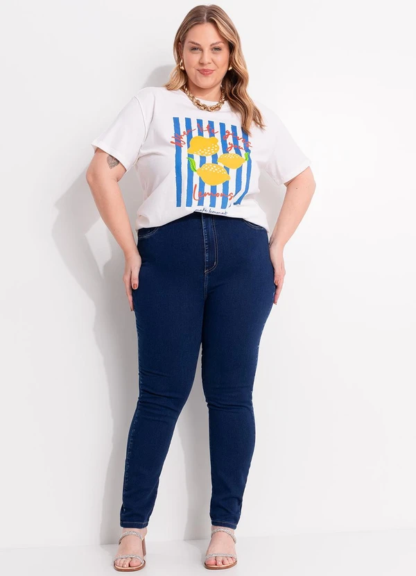 Sawary Jeans - Calça Jeans Plus Size Azul 5