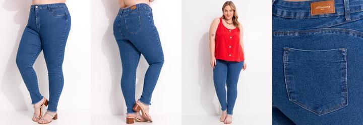 Cala Jeans Plus Size Azul