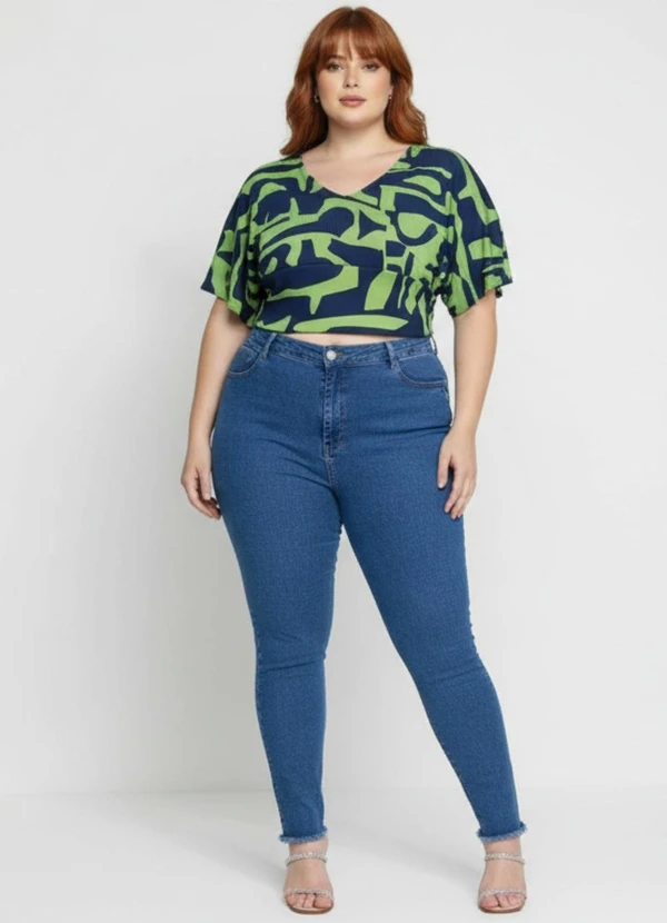 Sawary Jeans - Calça Jeans Plus Size Azul 3