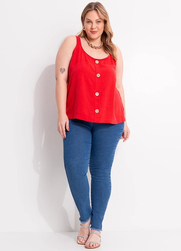 Sawary Jeans - Calça Jeans Plus Size Azul 5