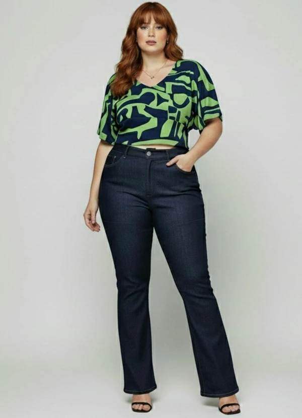 Sawary Jeans - Calça Jeans Plus Size Azul 3