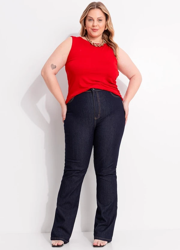 Sawary Jeans - Calça Jeans Plus Size Azul 5