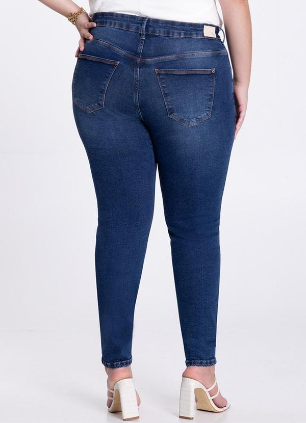 Lunender Mais Mulher - Calça Jeans Plus Size Skinny Cintura Média Jeans 2