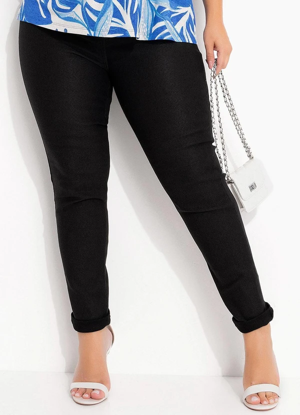 Quintess - Calça Jeans Preta Skinny 14