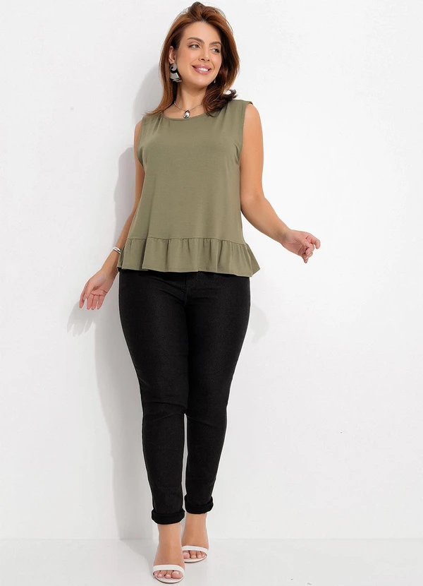 Quintess - Calça Jeans Preta Skinny 16