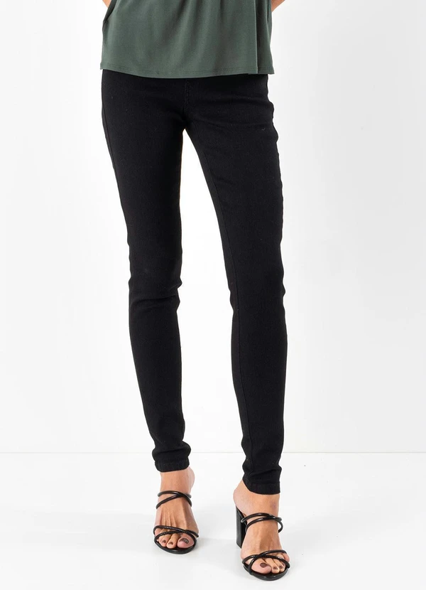 Quintess - Calça Jeans Preta Skinny 6