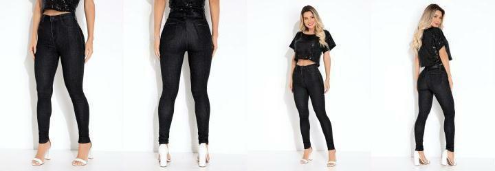 Cala Jeans Preta Super Lipo Sawary