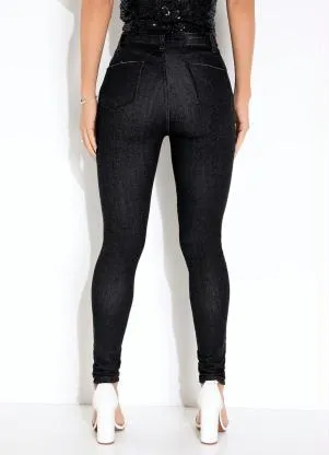 Sawary Jeans - Calça Jeans Preta Super Lipo Sawary - SAWARY JEANS