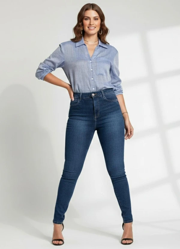 Sawary Jeans - Calça Jeans Push Up Azul 3
