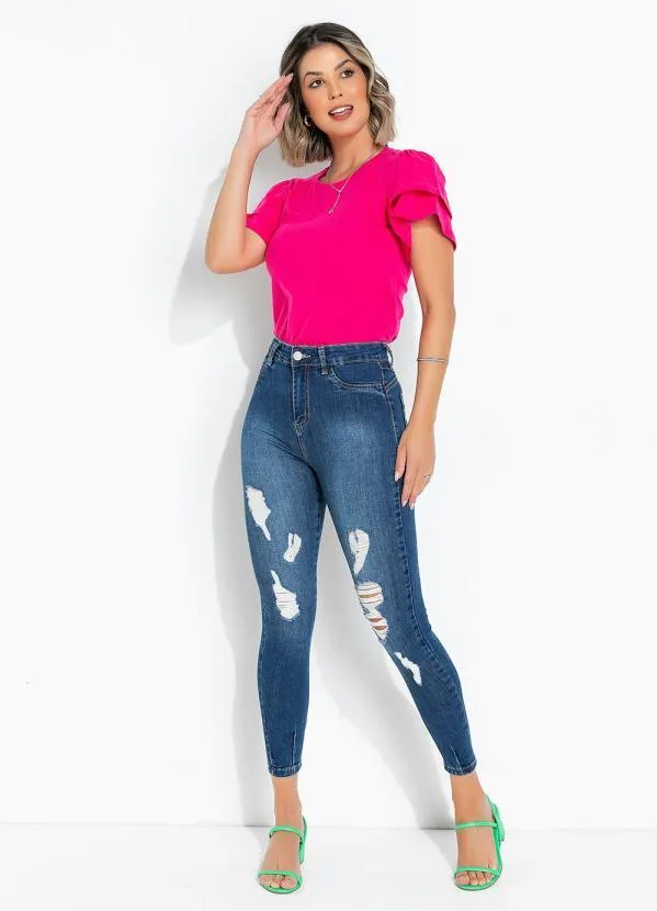 Sawary Jeans - Calça Jeans Push Up Cigarrete com Prega Sawary 3