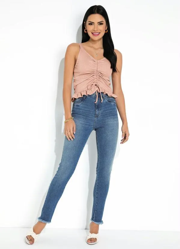 Sawary Jeans - Calça Jeans Push Up com Barra Desfiada Sawary 3