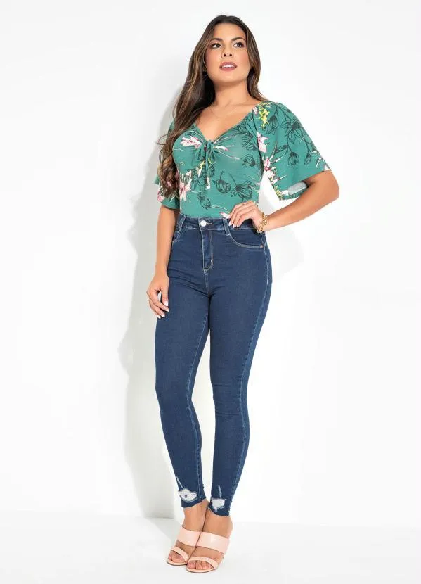 Sawary Jeans - Calça Jeans Push Up Destroyed na Barra Sawary 4