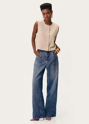 Enfim - Calça Jeans Relaxed Fit Azul - ENFIM