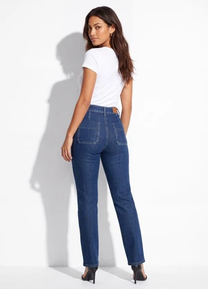 Sawary Jeans - Calça Jeans Reta Azul - SAWARY JEANS