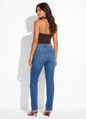 Sawary Jeans - Calça Jeans Reta Azul - SAWARY JEANS