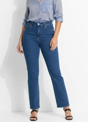 Sawary Jeans - Calça Jeans Reta Azul - SAWARY JEANS