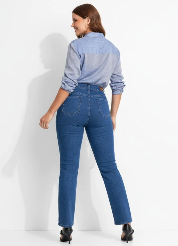 Sawary Jeans - Calça Jeans Reta Azul 5