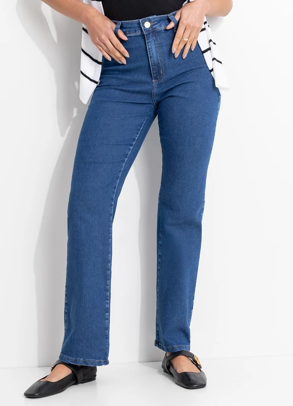 Sawary Jeans - Calça Jeans Reta Azul 6