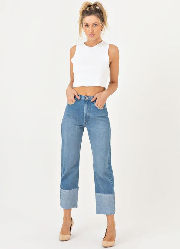 La Tay - Calça Jeans Reta Azul