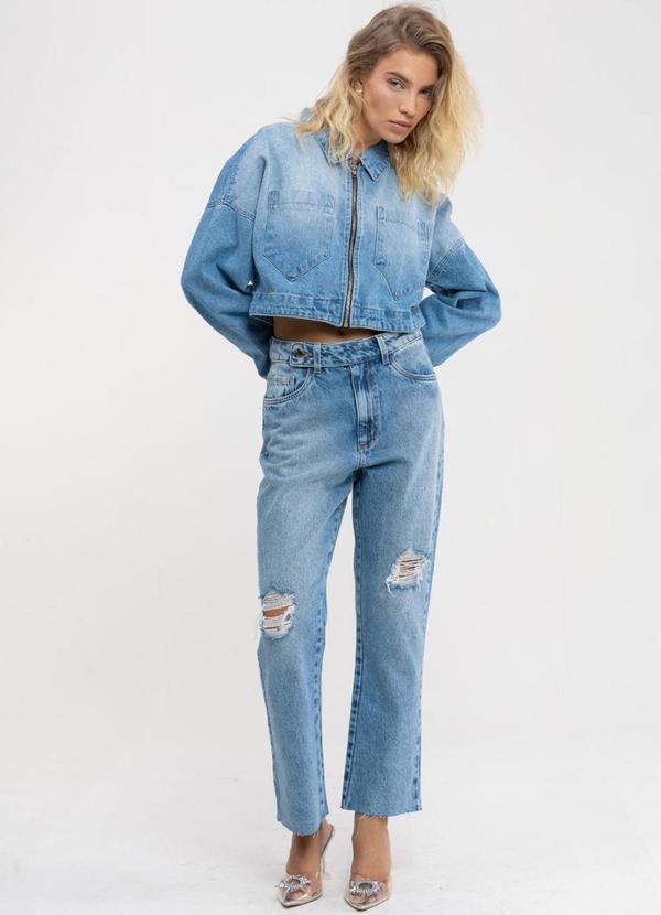 La Tay - Calça Jeans Reta Azul