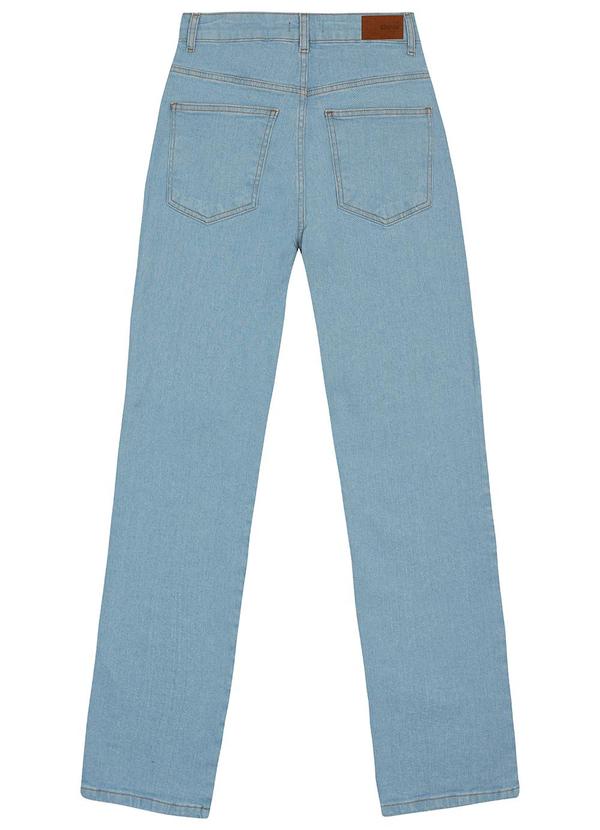 Enfim - Calça Jeans Reta Cintura Alta Azul Claro 2
