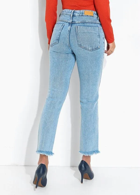 Sawary Jeans - Calça Jeans Reta com Destroyed Sawary 2