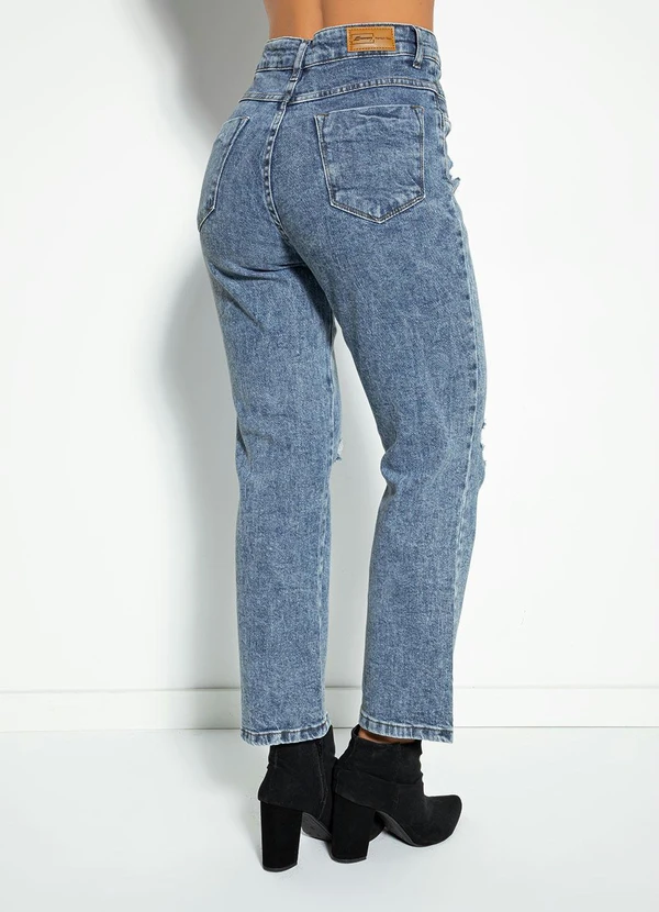 Sawary Jeans - Calça Jeans Reta com Fechamento em Botões Sawary 6