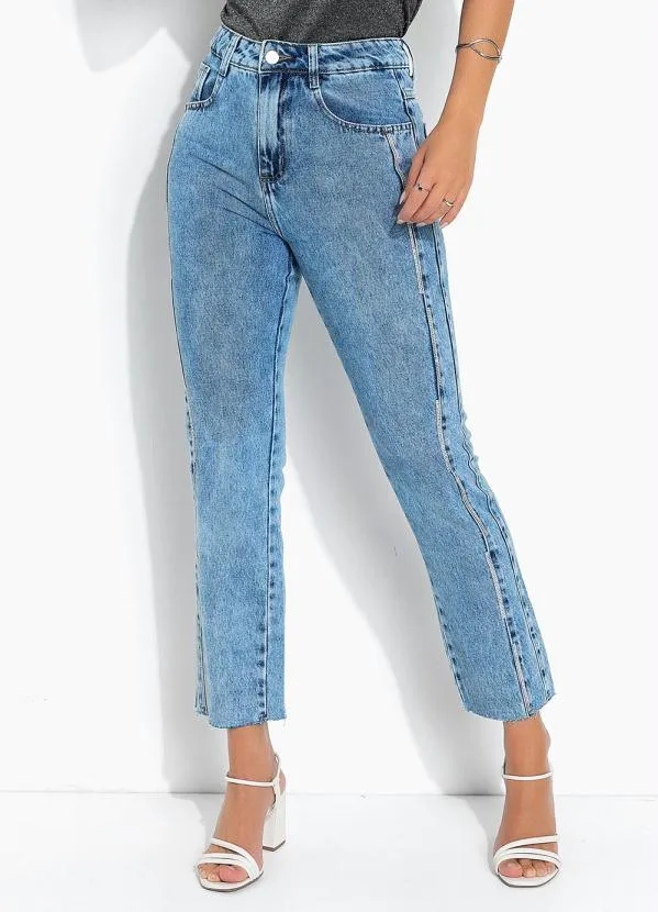 Calça Baggy Jeans Calca Jeans Bolso Vazado Renner Sawary Jeans