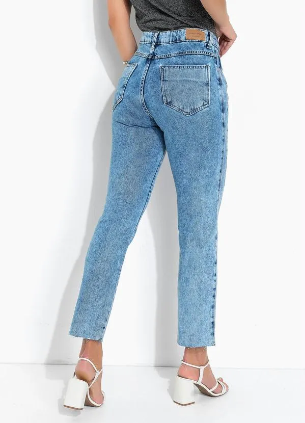 Sawary Jeans - Calça Jeans Reta com Strass Sawary 2