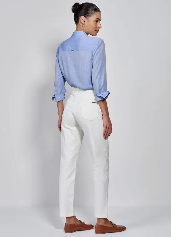 Principessa - Calça Reta Slim Jeans Off White Sol 2