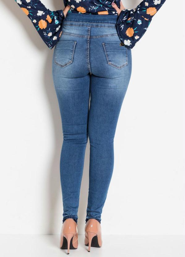 Sawary Jeans - Calça Jeans Sawary Cintura Alta com Botões 2