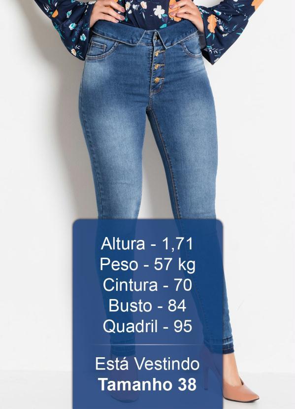 Sawary Jeans - Calça Jeans Sawary Cintura Alta com Botões 3