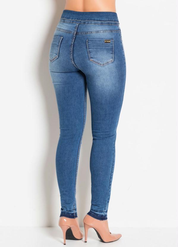 Sawary Jeans - Calça Jeans Sawary Cintura Alta com Botões 7