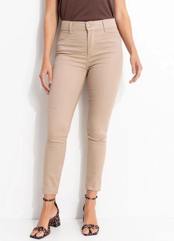 Sawary Jeans - Calça Jeans Skinny Bege 11
