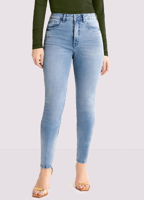 Lunender - Calça Jeans Skinny Chapa Barriga Clara Jeans