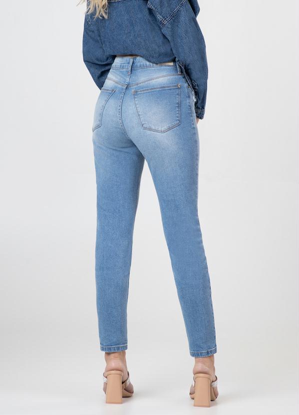 Lunender - Calça Jeans Skinny Chapa Barriga Destroyed Jeans 2